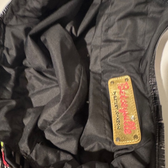 Betsy Johnson purse zebra stripe cherry pattern - Picture 4 of 6